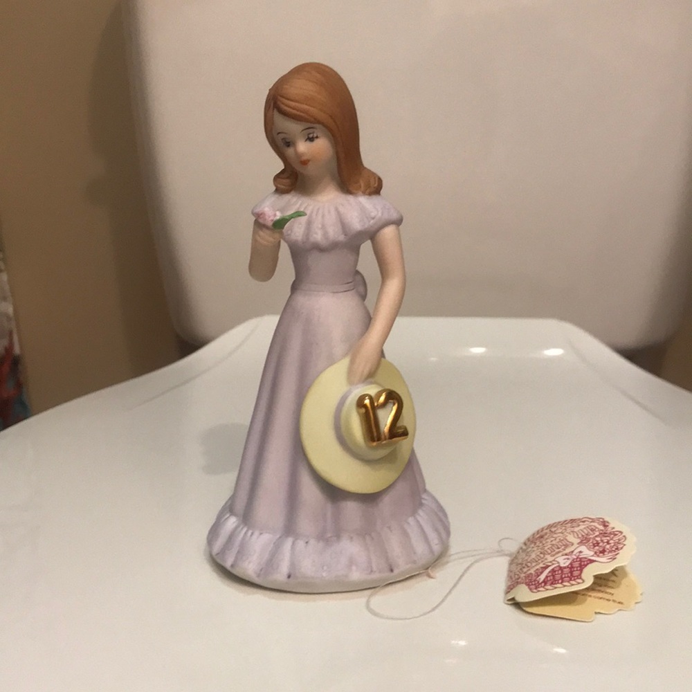 🌸NEW🌸 VTG Growing Up, Birthday Girls 12 years old Statue